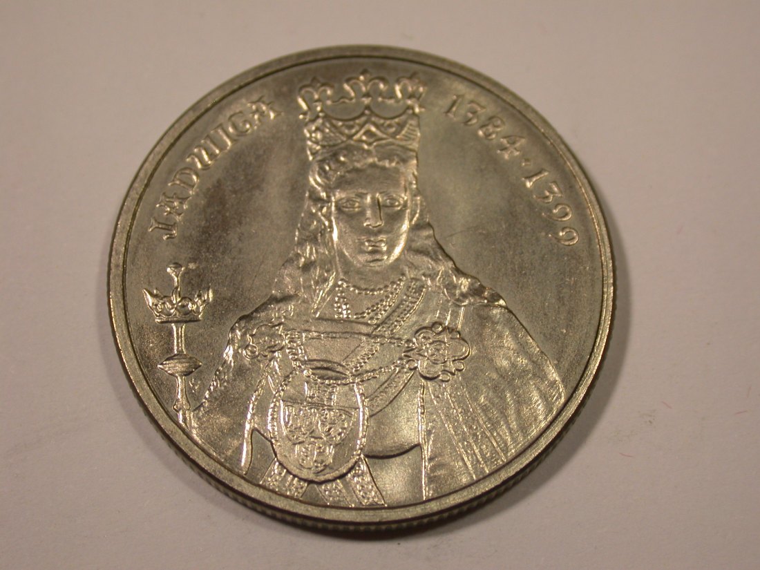 K02 Polen Jadwiga 100 Zloty 1988 in f.st/ST Originalbilder