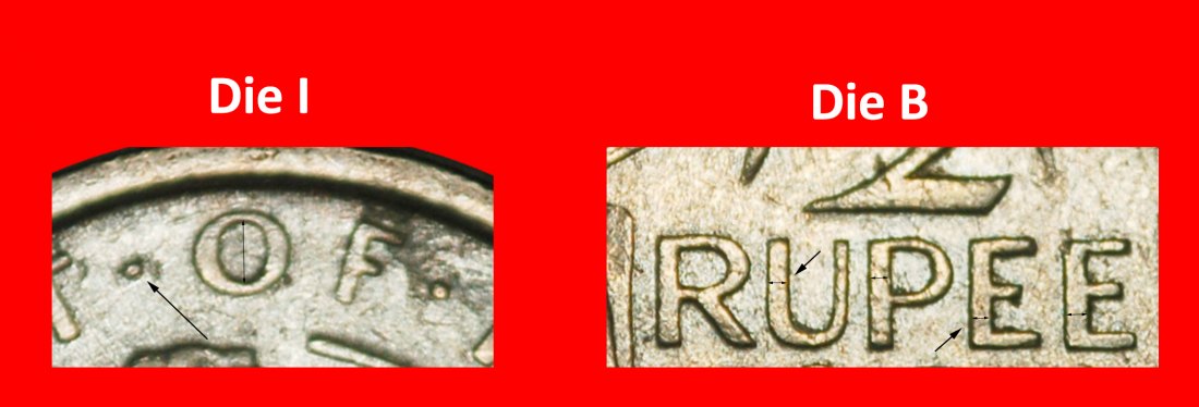  Ⰺ CALCUTTA (1950-1956): INDIA★1/2 RUPEE = 8 ANNAS 1954 LIONS! JUST PUBLISHED★LOW START ★ NO RESERVE!   