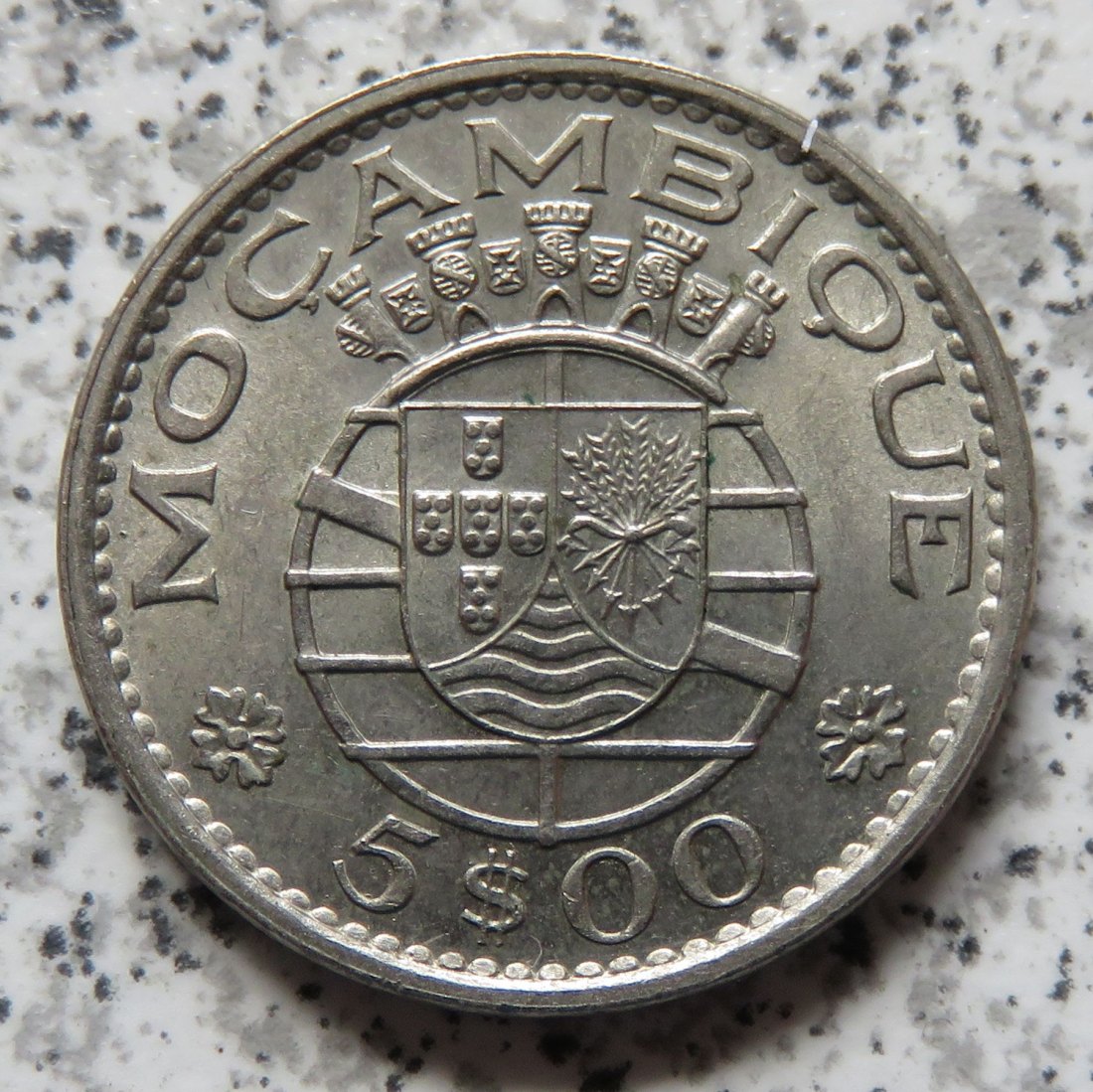  Mosambik 5 Escudos 1973   