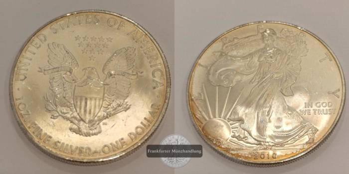  USA 1 Dollar 2010 Walking Liberty  KM#273  FM-Frankfurt Feinsilber: 31,1g   