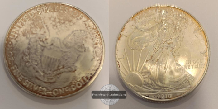  USA 1 Dollar 2010 Walking Liberty  KM#273  FM-Frankfurt Feinsilber: 31,1g   