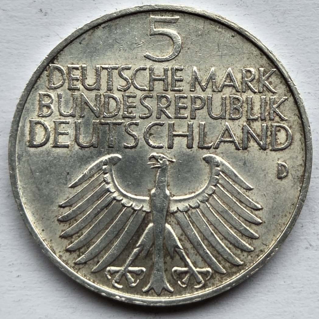  Deutschland: 5 DM Germanisches Museum 1952   