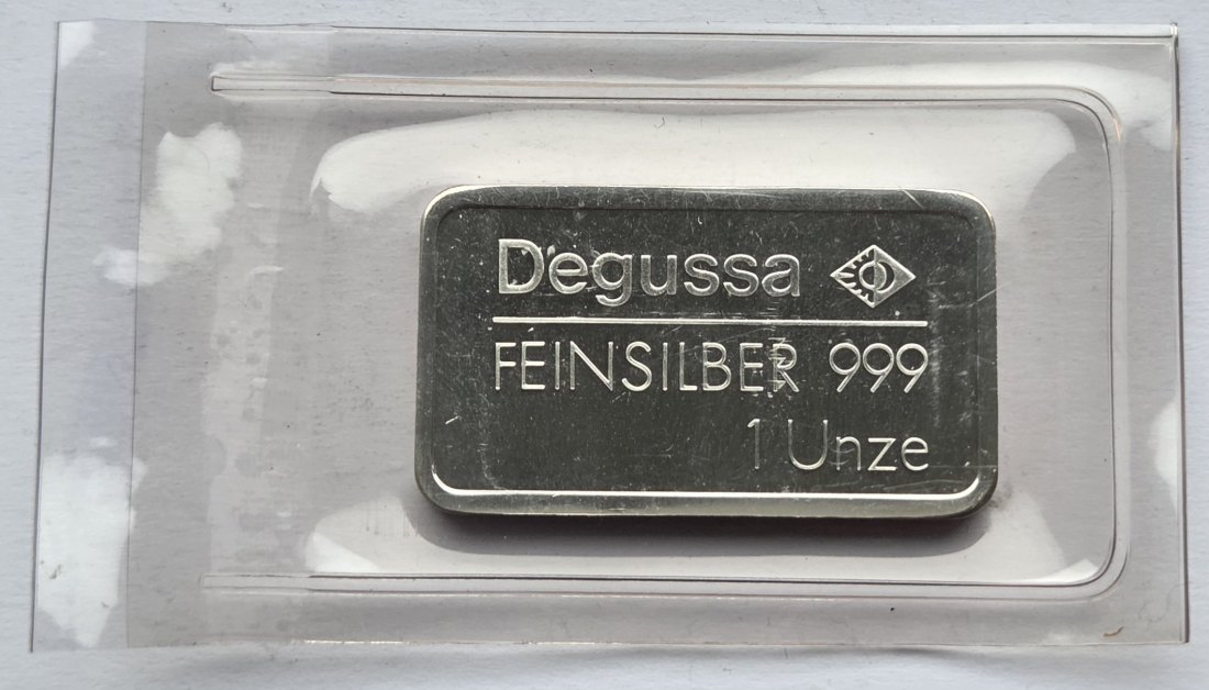  Degussa-Silberbarren VW Käfer, 1 Unze   