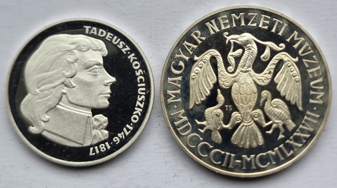  Polen/Ungarn: Lot aus zwei Silbermünzen, zusammen 28,2 g Feinsilber   