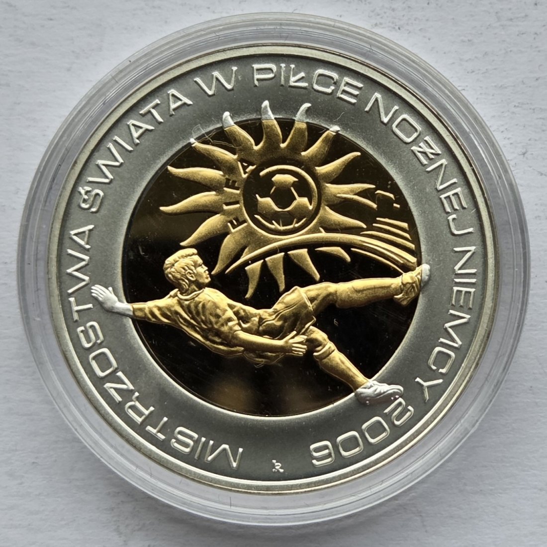  Polen: 10 Zloty Fußball-Weltmeisterschaft 2006, 13,1 g Feinsilber   