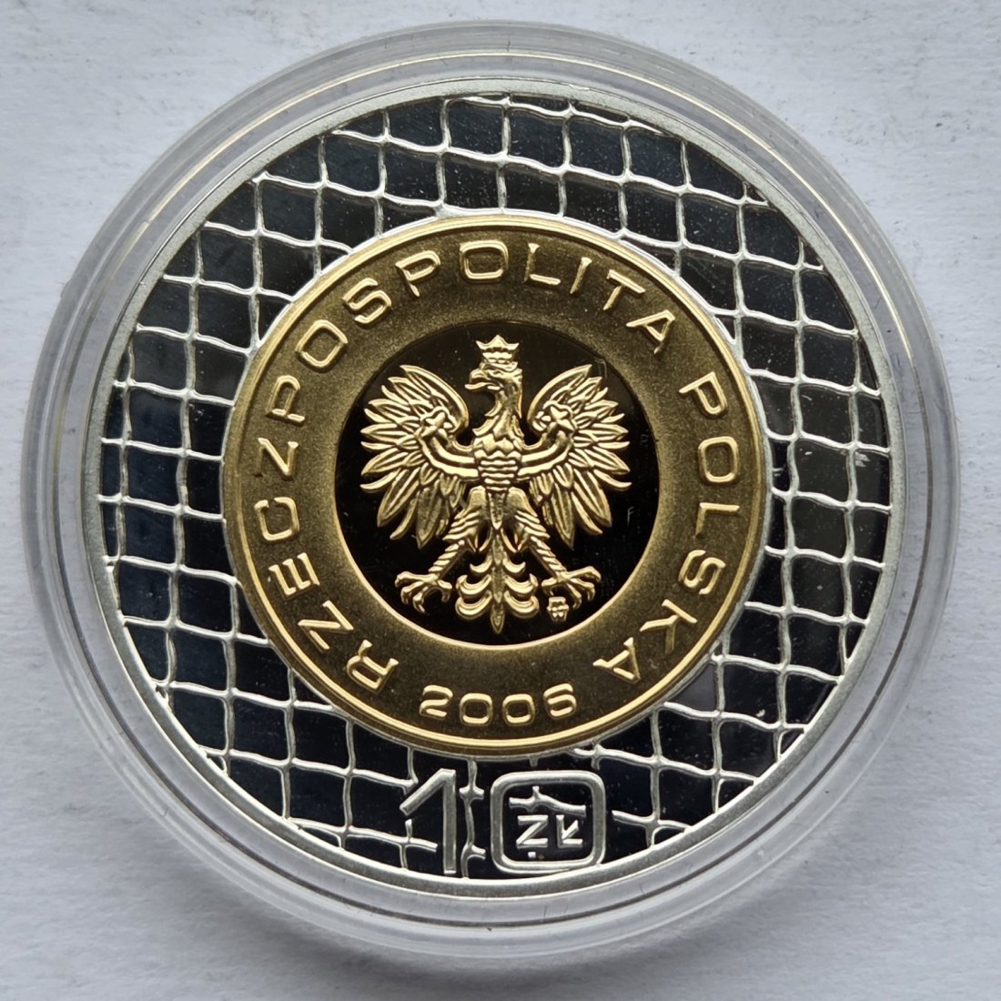  Polen: 10 Zloty Fußball-Weltmeisterschaft 2006, 13,1 g Feinsilber   