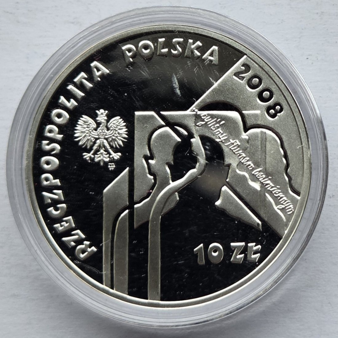  Polen: 10 Zloty Sibirien 2008, 13,1 g Feinsilber   