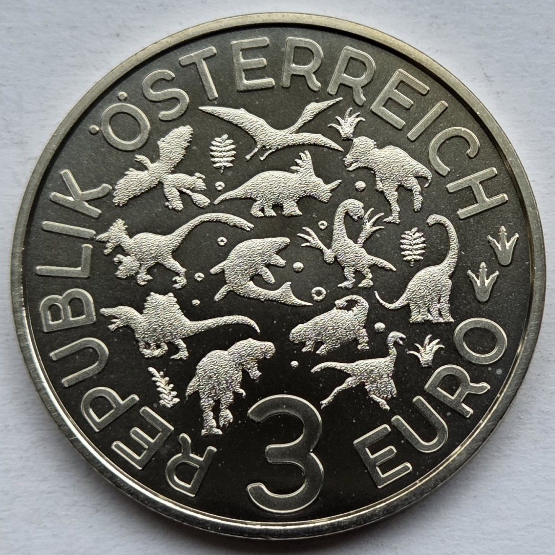  Österreich: 3 Euro Arambourgiania 2020   