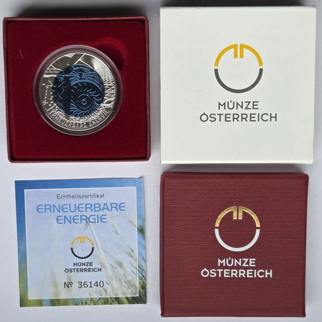  Österreich: 25 Euro Niob Erneuerbare Energie 2010   