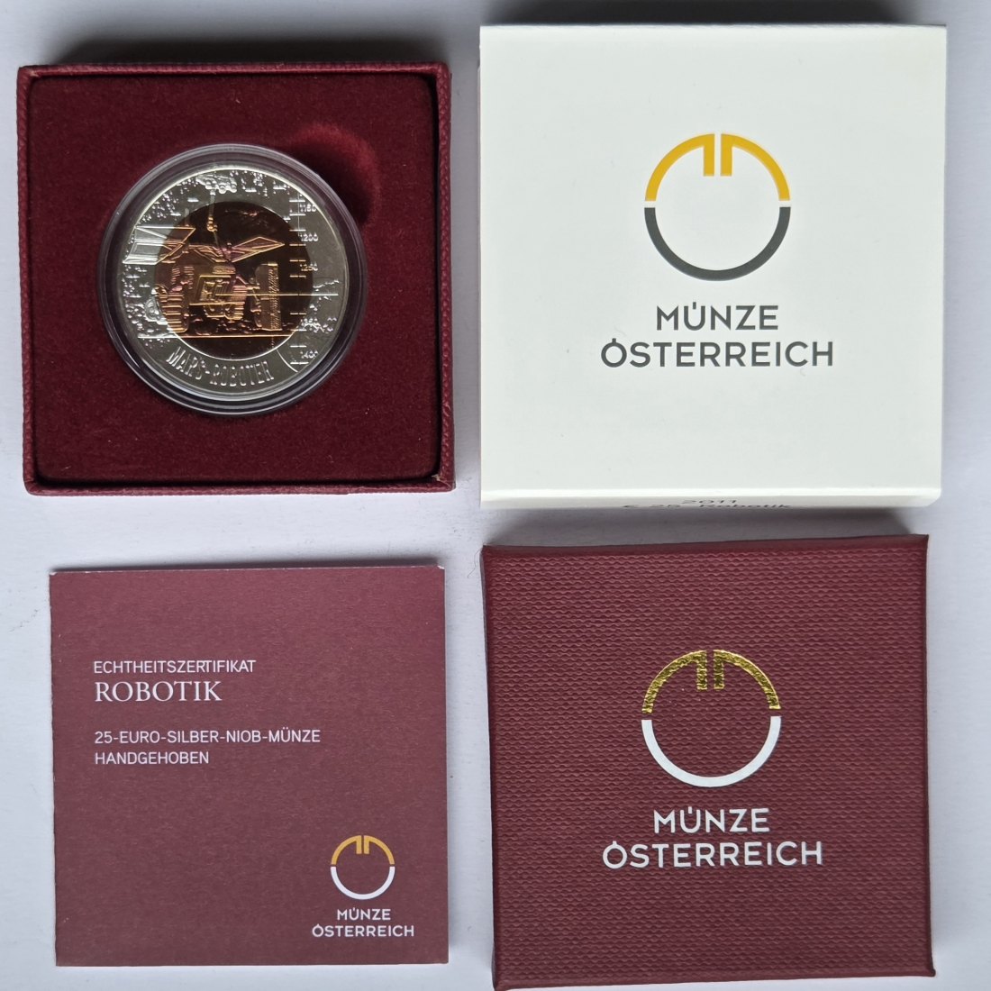  Österreich: 25 Euro Niob Robotik 2011   
