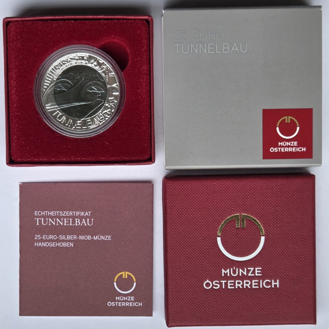 Österreich: 25 Euro Niob Tunnelbau 2013   