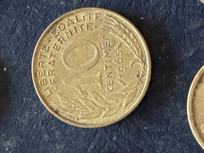 Münze Münzen Umlaufmünze Frankreich 10 Centimes 1965