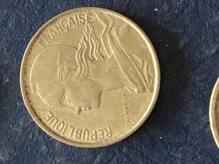  Münze Münzen Umlaufmünze Frankreich 10 Centimes 1965   