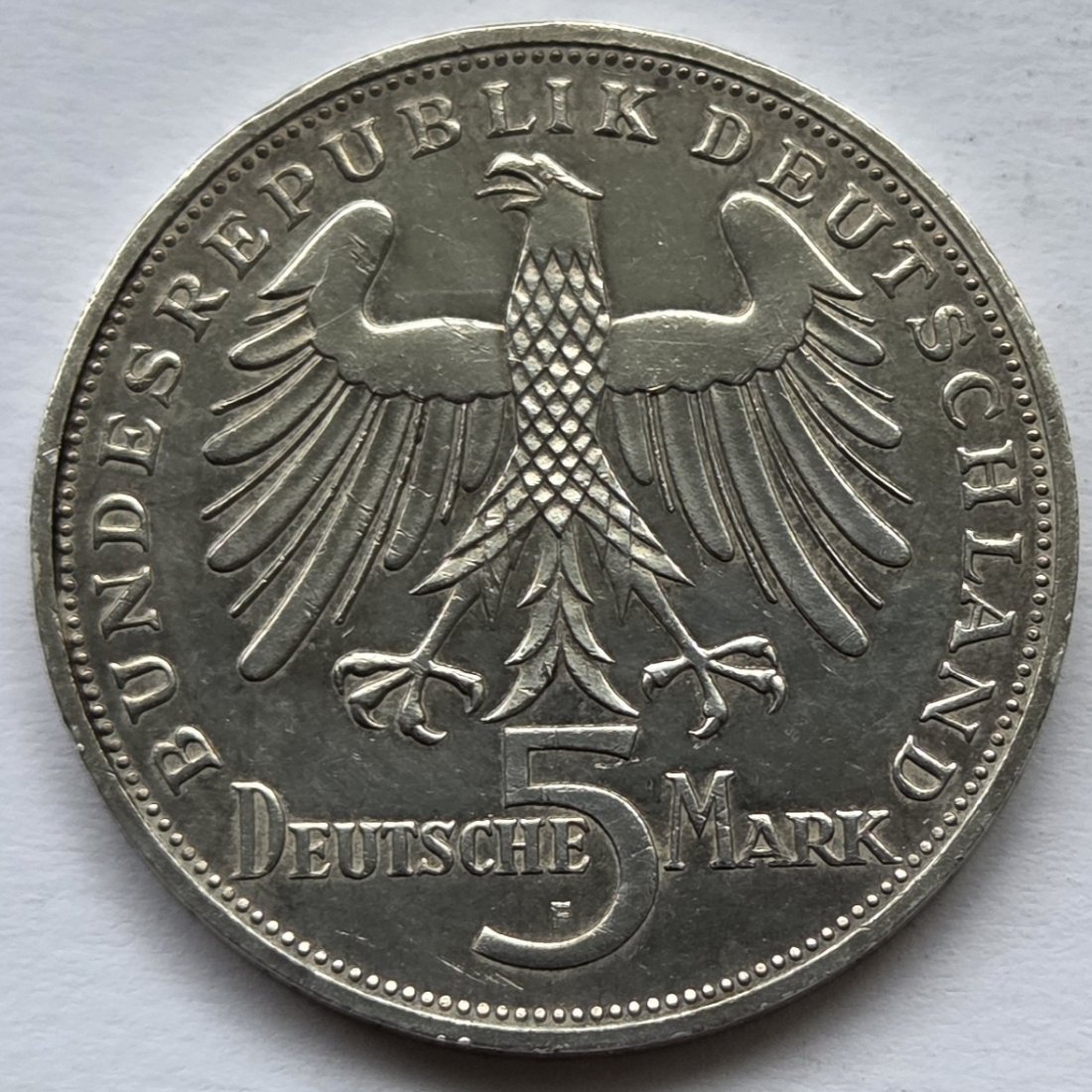  Deutschland: 5 DM Schiller 1955   