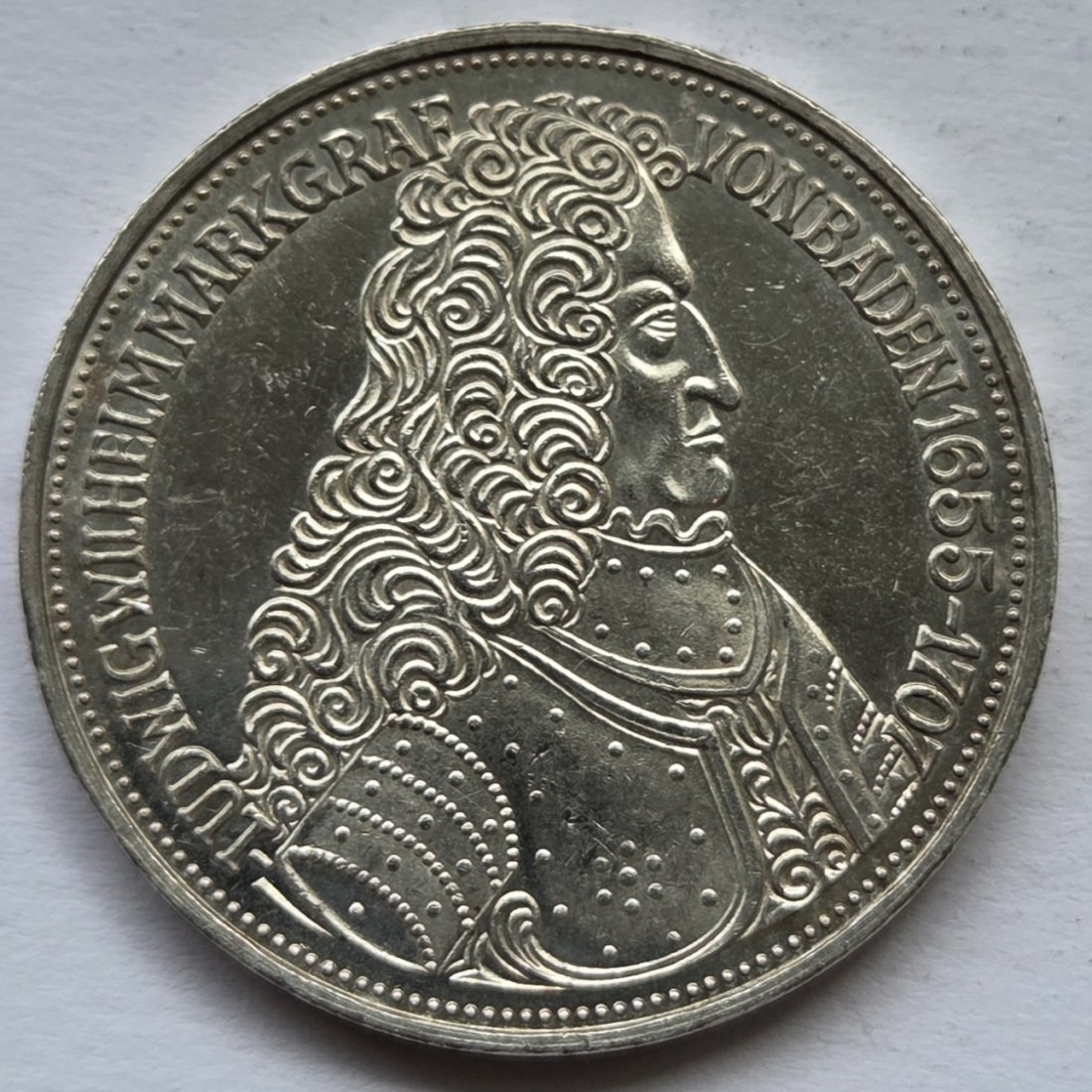  Deutschland: 5 DM Markgraf von Baden 1955   