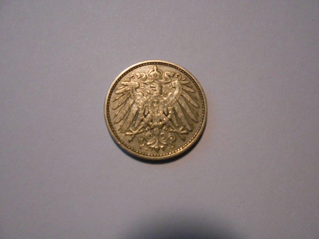  Kaiserreich 10 Pfennig 1908 E   