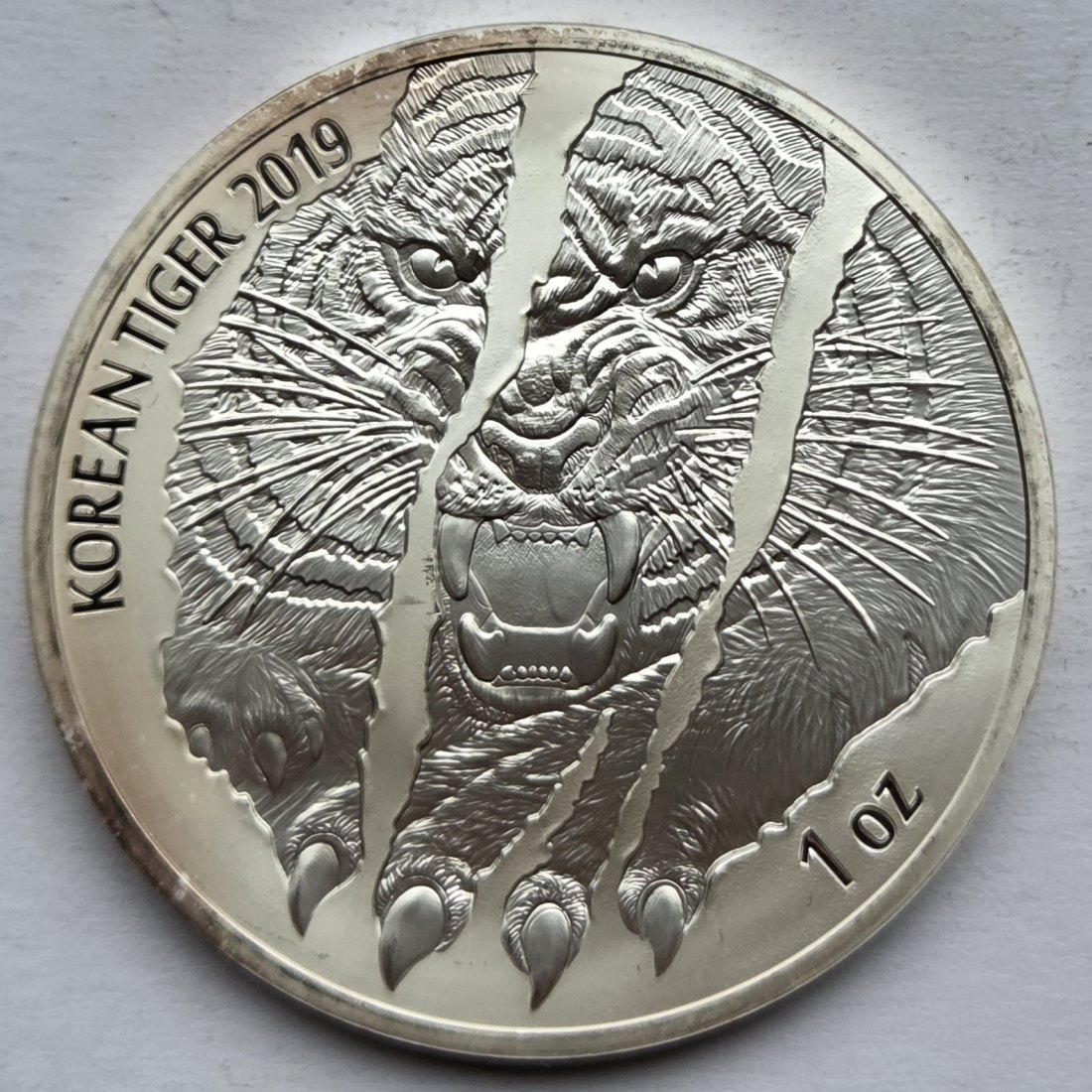  Südkorea: Silberunze Tiger 2019   