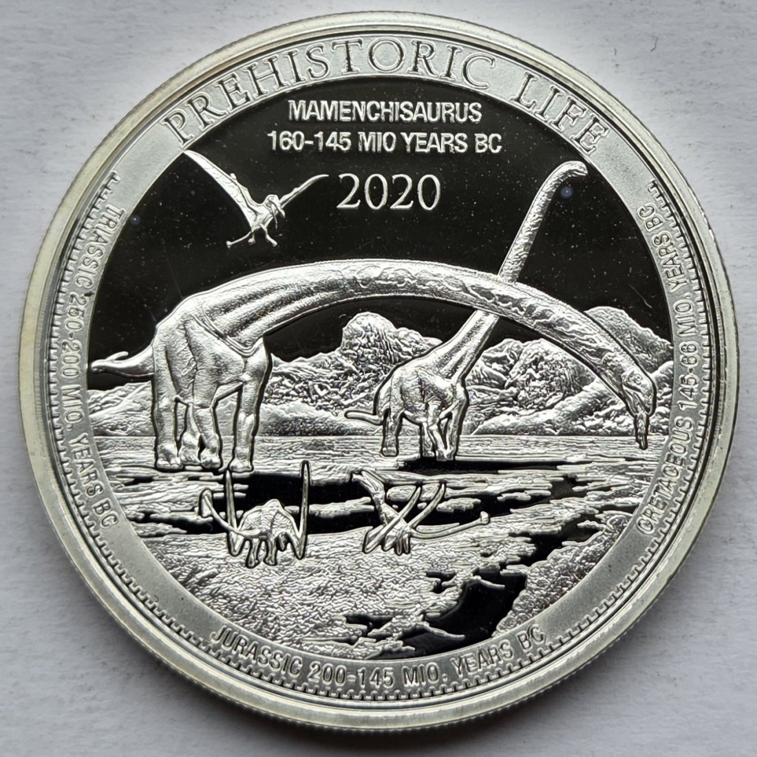  Kongo: Silberunze Mamenchisaurus 2020   