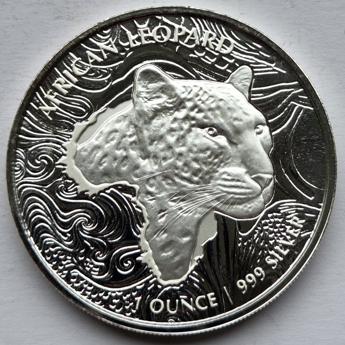  Ghana: Silberunze Leopard 2019   