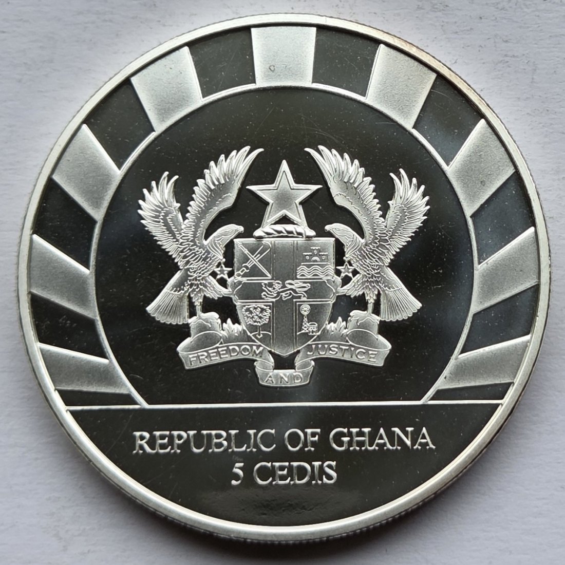  Ghana: Silberunze Riesenhirsch 2019   