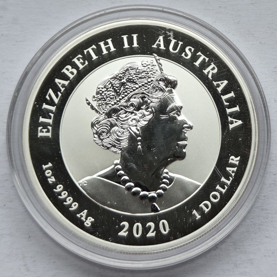  Australien: Silberunze Double Pixiu 2020   