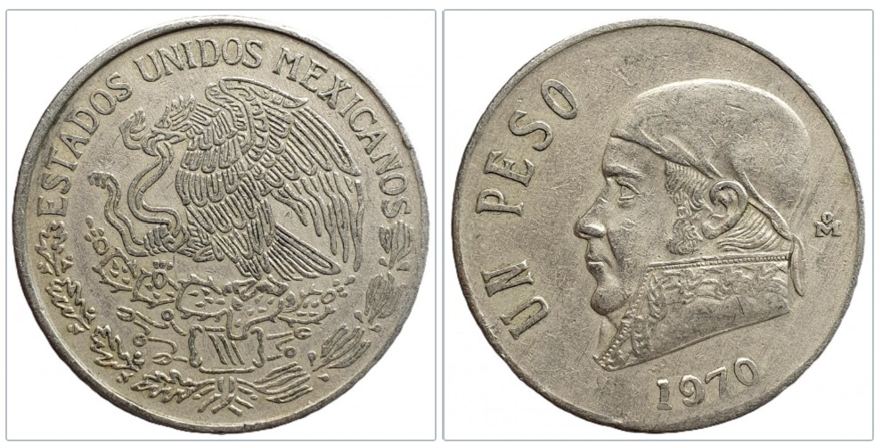  Mexiko 1 Peso, 1970   