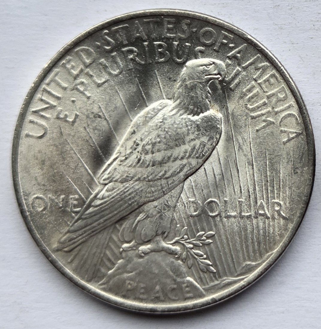  USA Vereinigte Staaten: 1 Dollar (Peace-Dollar) 1922   