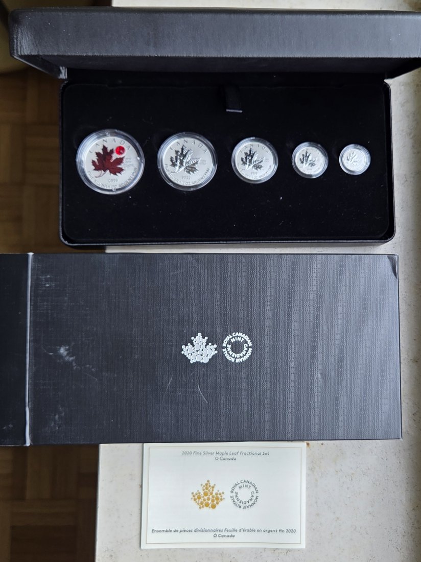  Kanada: Maple-Leaf-Set O Canada 2020, enthält 1,9 Unzen Feinsilber   