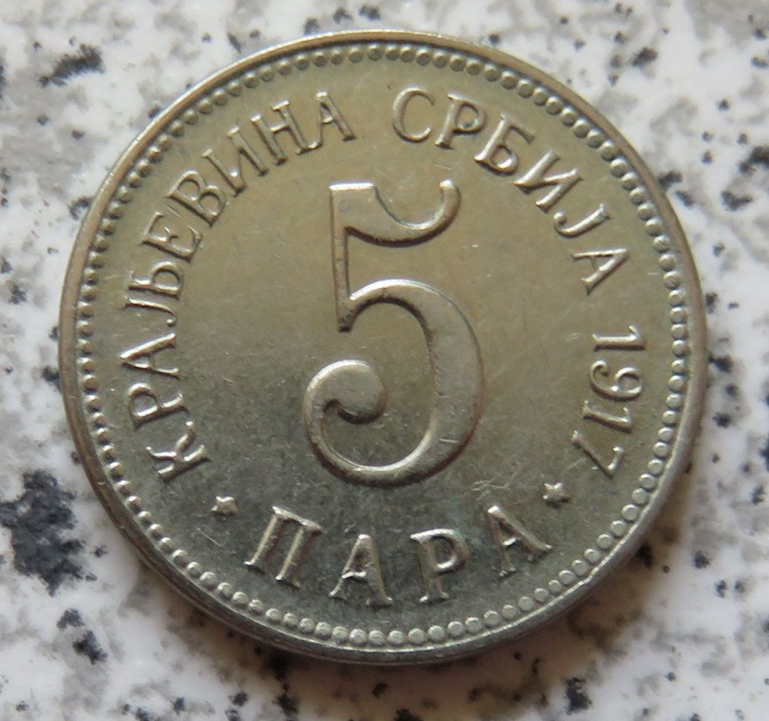  Serbien 5 Para 1917   