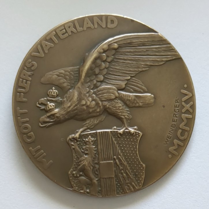  Gedenk-Medaille Freiherr Von Hötzendorf 1915 Weinberger 1. Weltkrieg   