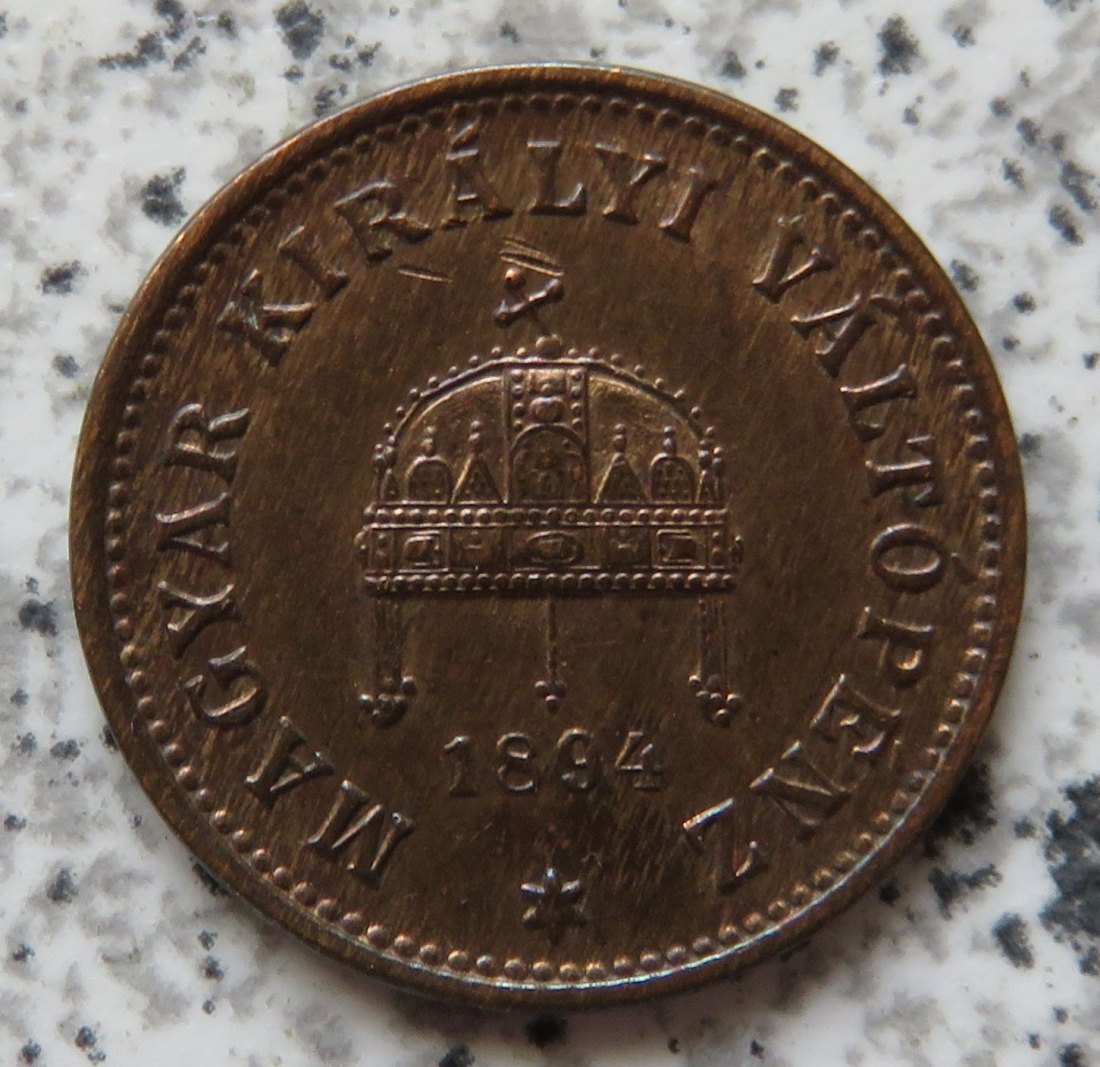  Ungarn 1 Filler 1894   