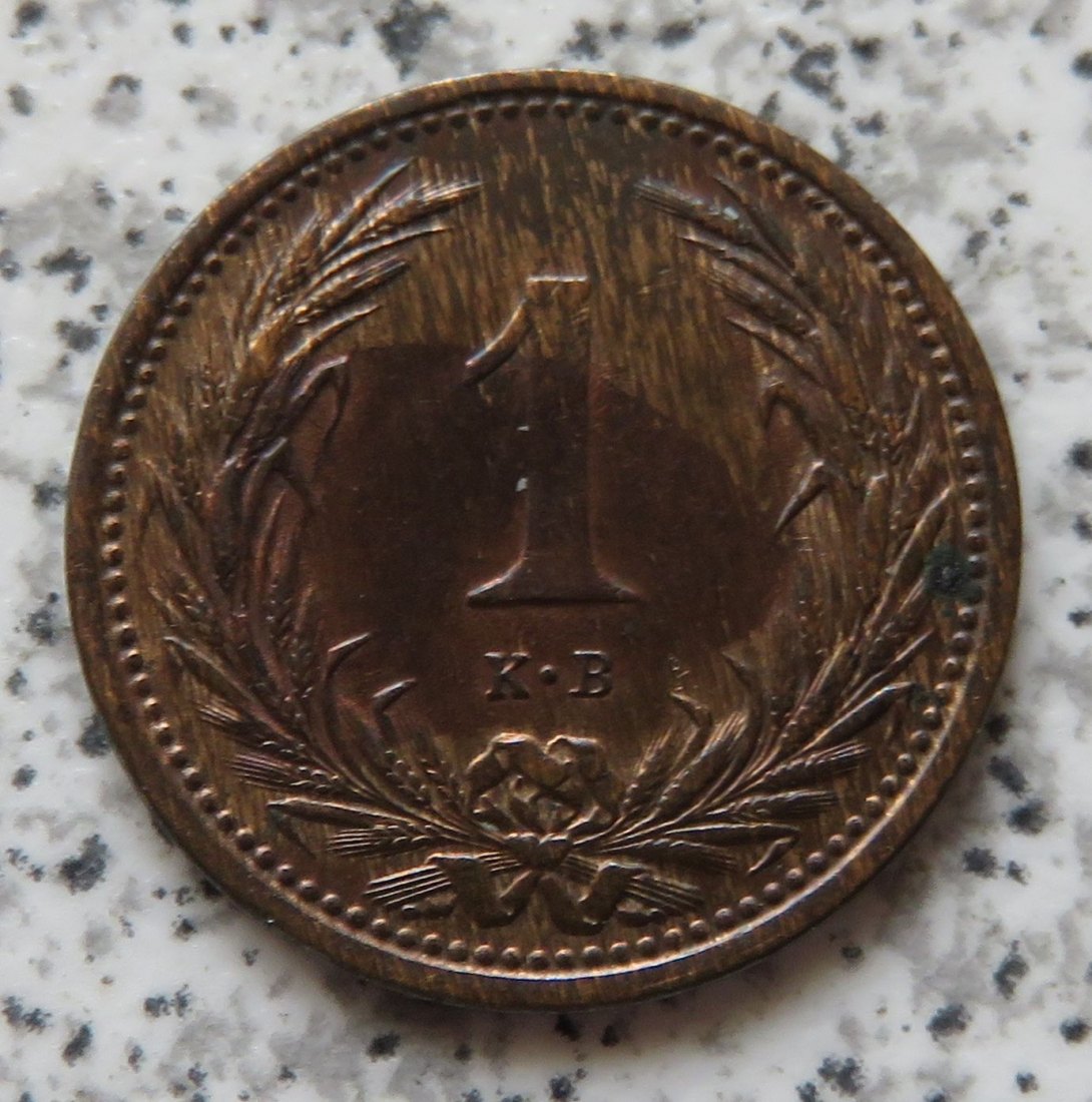  Ungarn 1 Filler 1894   