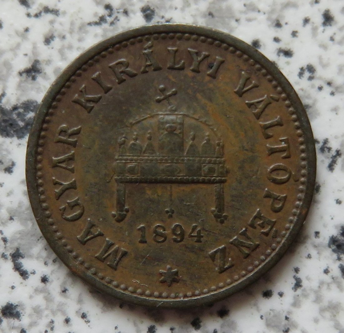  Ungarn 1 Filler 1894   