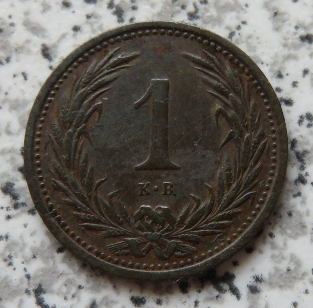  Ungarn 1 Filler 1894   