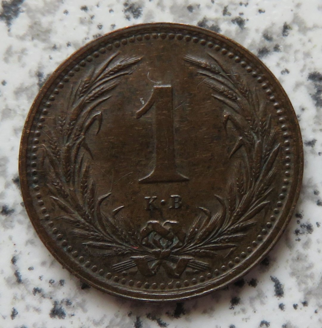  Ungarn 1 Filler 1895   
