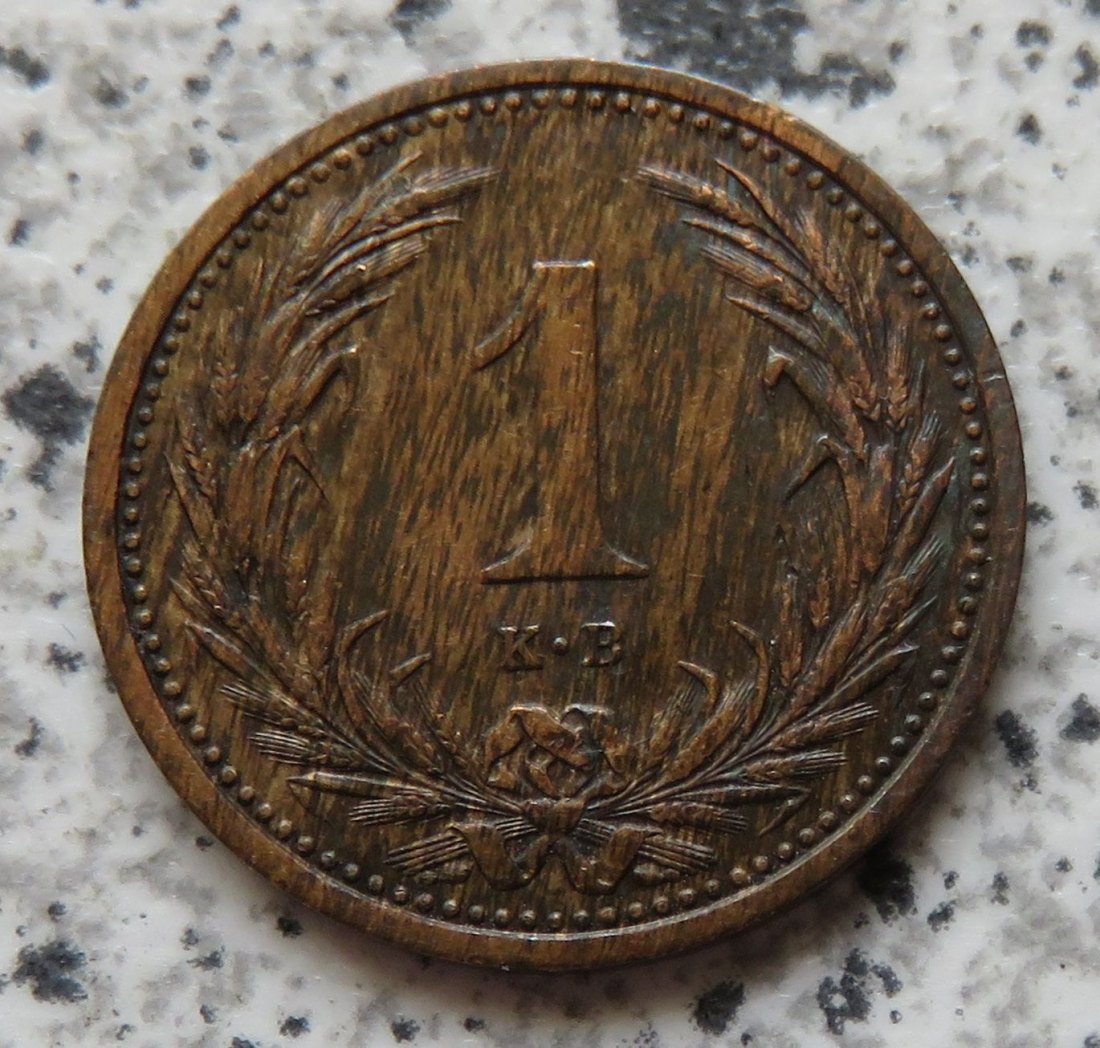  Ungarn 1 Filler 1897   