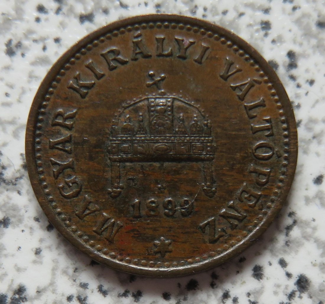  Ungarn 1 Filler 1899   