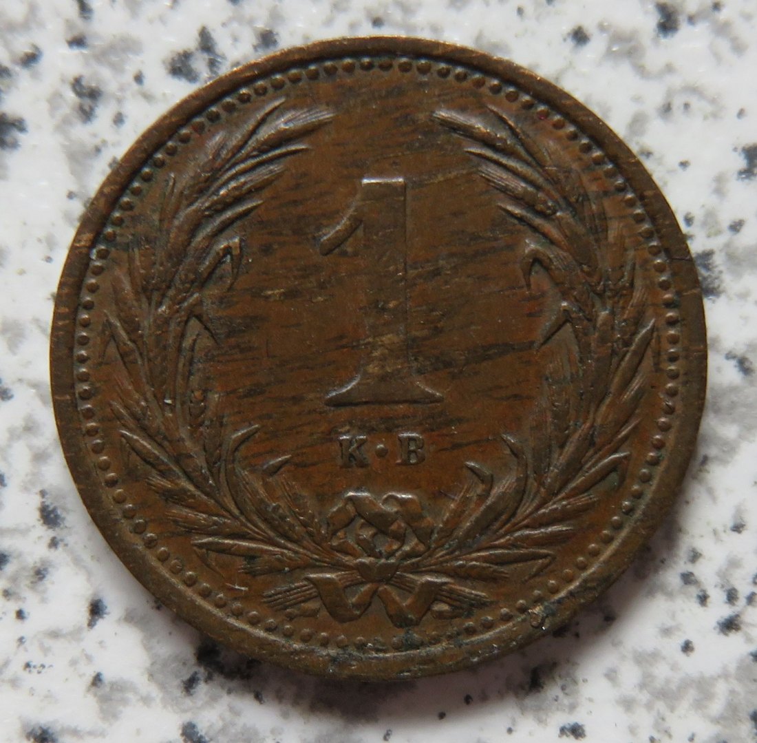  Ungarn 1 Filler 1899   