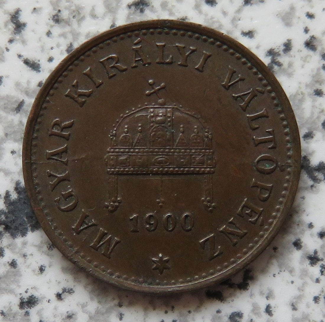 Ungarn 1 Filler 1900   