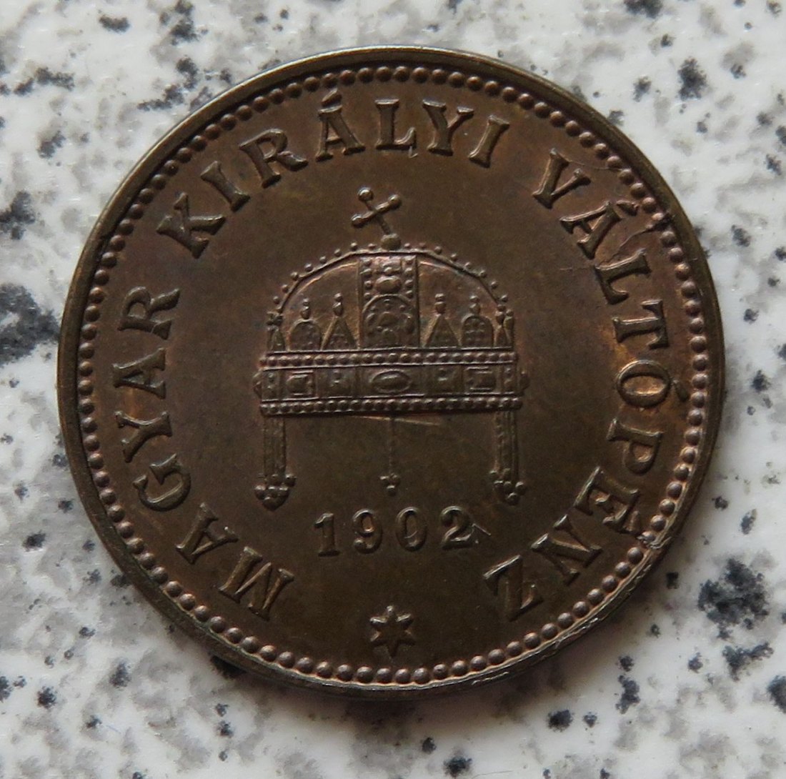  Ungarn 1 Filler 1902   