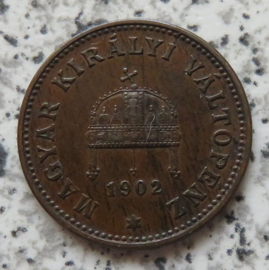  Ungarn 1 Filler 1902   
