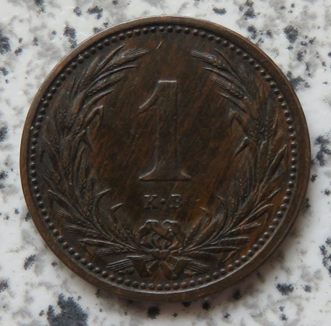  Ungarn 1 Filler 1902   