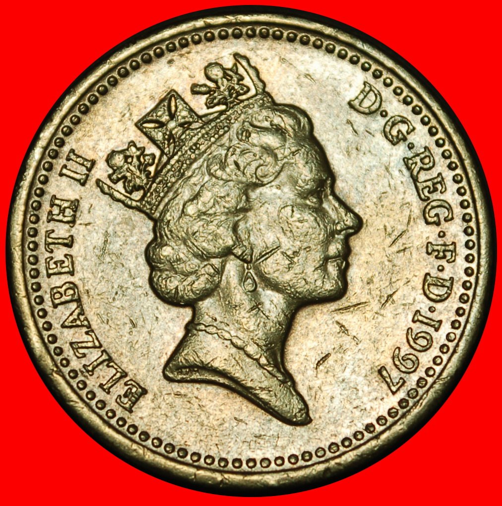  Ⰺ LIONS: GREAT BRITAIN ★ 1 POUND 1997 I A r2! ELIZABETH II (1953-2022) ★LOW START ★ NO RESERVE!   