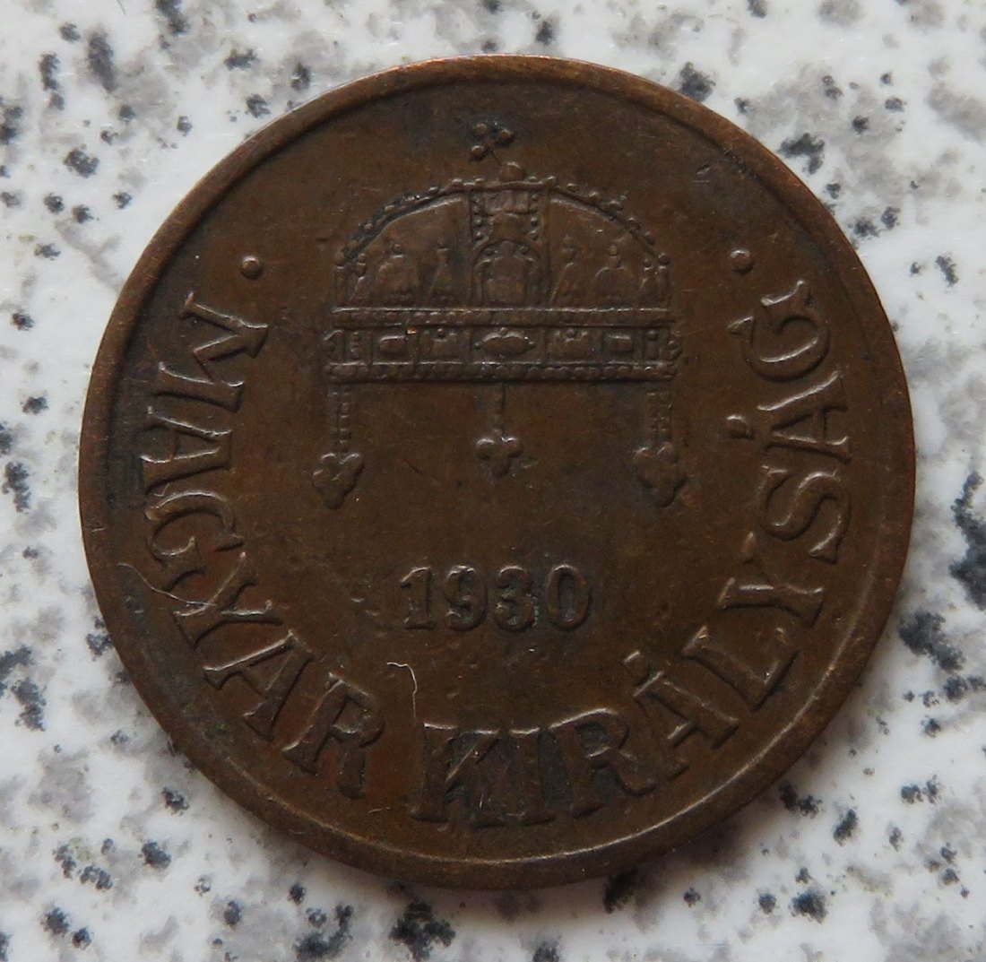  Ungarn 1 Filler 1930   