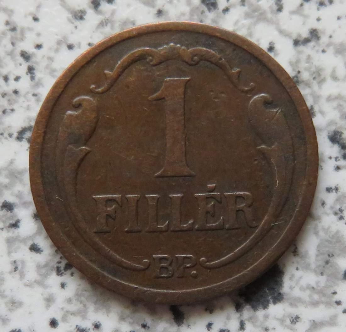  Ungarn 1 Filler 1930   