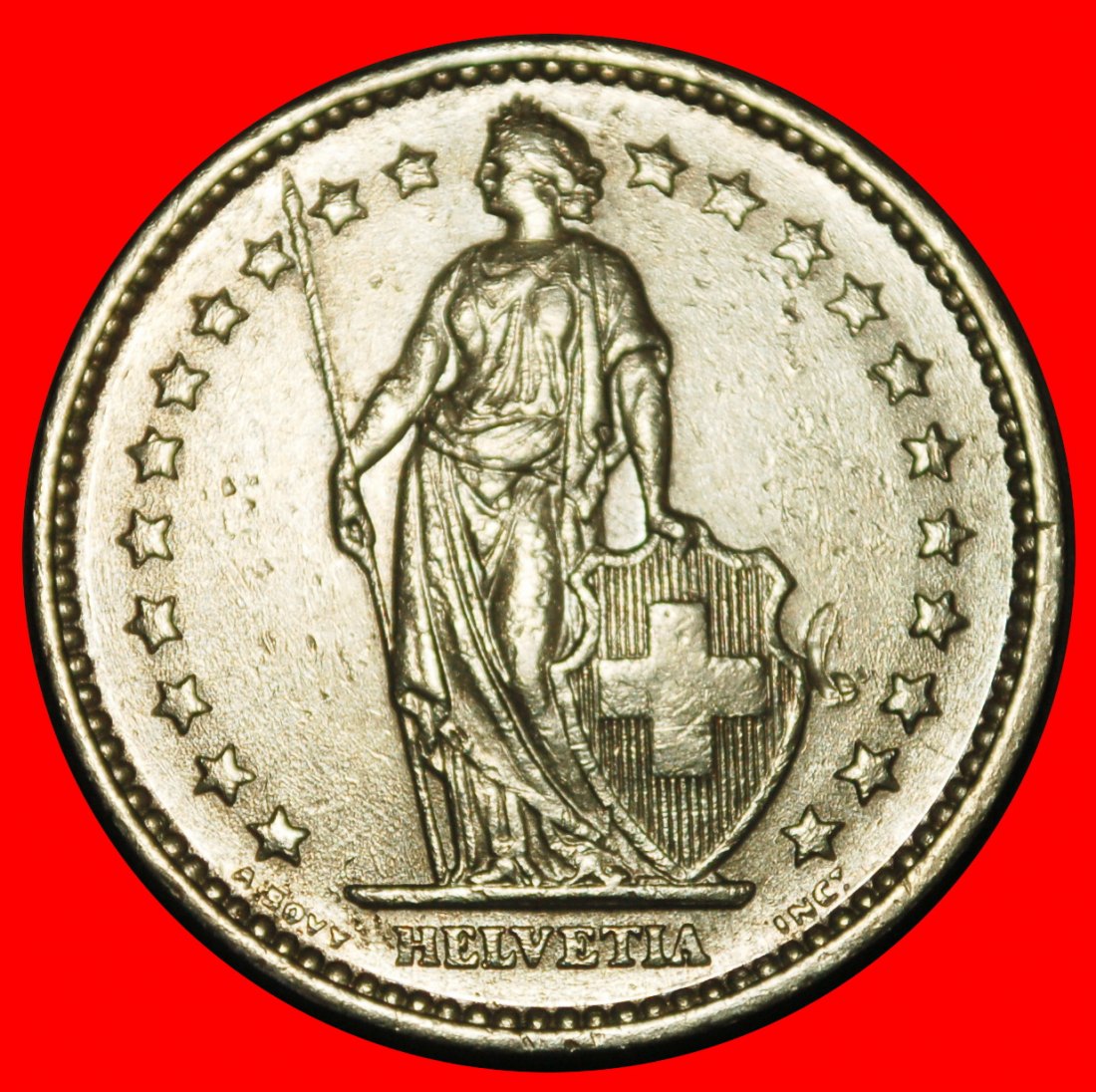  Ⰺ OHNE STERN (1860-2026): SCHWEIZ ★ 2 FRANKEN 1970! STEMPEL I B!★OHNE VORBEHALT!   