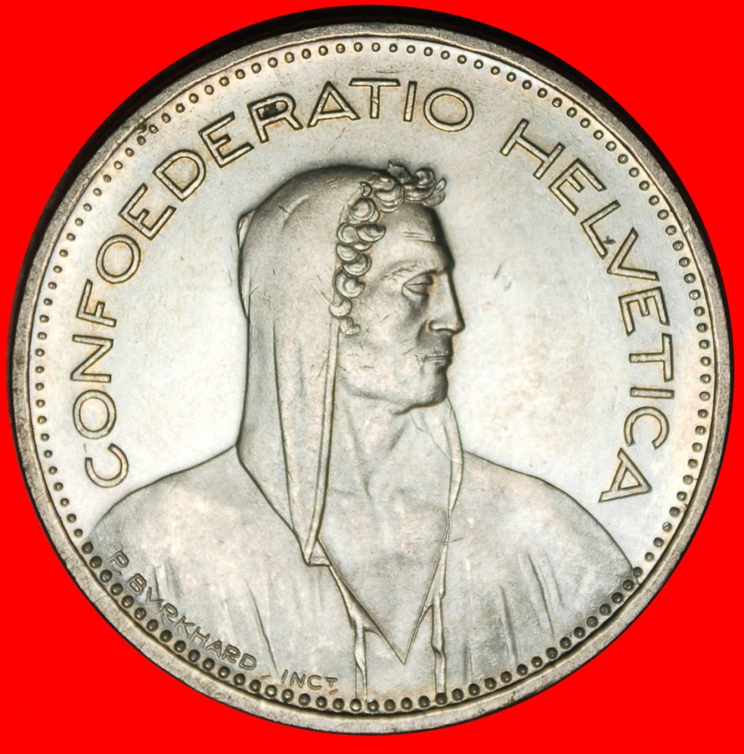  Ⰺ WILHELM TELL (1922-2026): SCHWEIZ ★ 5 FRANKEN 1992B FETTE VERTIEFTER RANDSCHRIFT! ★OHNE VORBEHALT!   