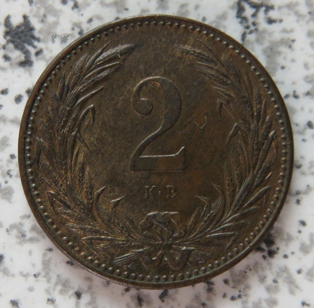  Ungarn 2 Filler 1895   