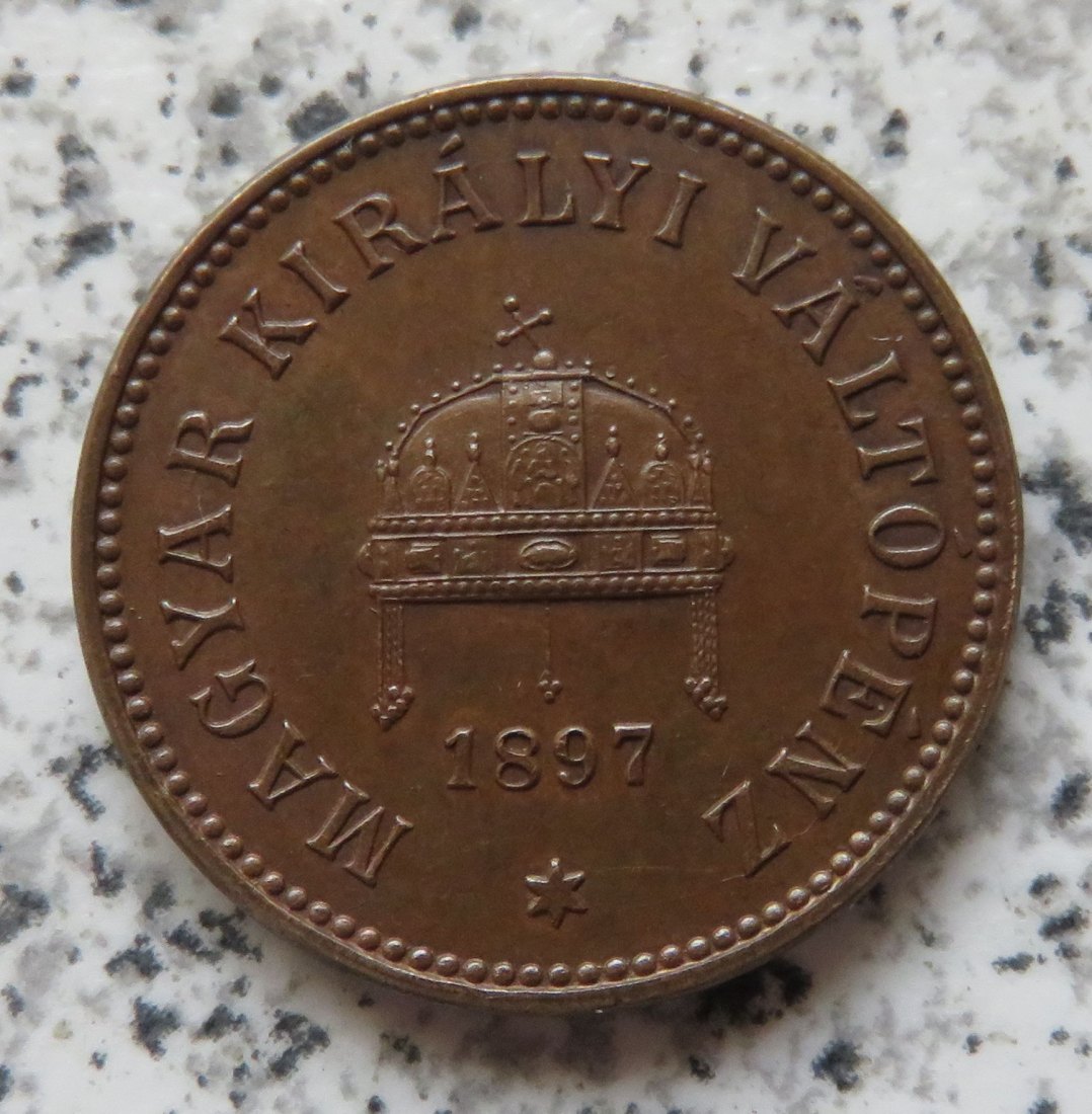  Ungarn 2 Filler 1897   