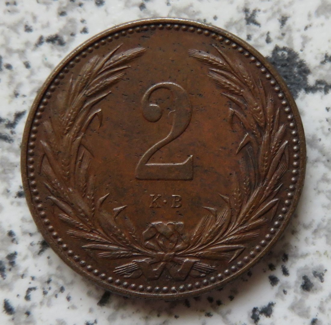  Ungarn 2 Filler 1897   